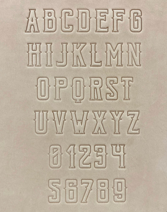 1" Tall DELRIN Alphabet/Letter Embossing Plate Set -31B