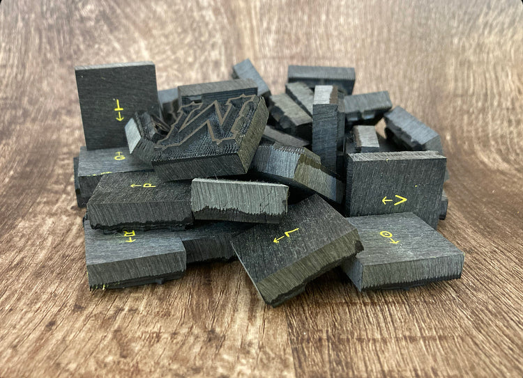 1" Tall DELRIN Alphabet/Letter Embossing Plate Set -28B