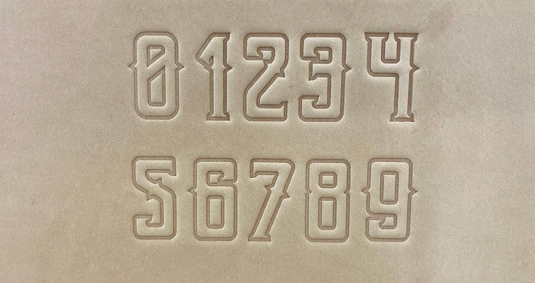 1" Tall DELRIN Alphabet/Letter Embossing Plate Set -31B