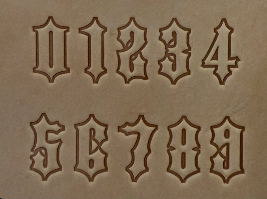 1" Tall DELRIN Alphabet/Letter Embossing Plate Set -38B