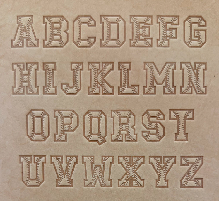 1" Tall DELRIN Alphabet/Letter Embossing Plate Set -36B