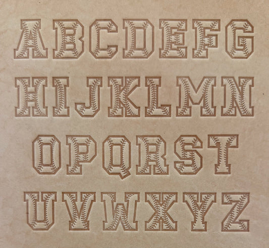 1" Tall DELRIN Alphabet/Letter Embossing Plate Set -36B
