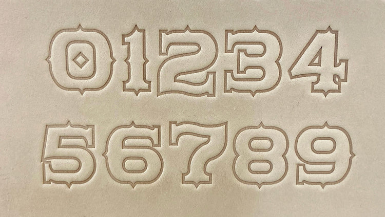 1" Tall DELRIN Alphabet/Letter Embossing Plate Set -28B
