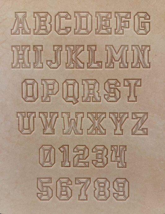 1" Tall DELRIN Alphabet/Letter Embossing Plate Set -36B