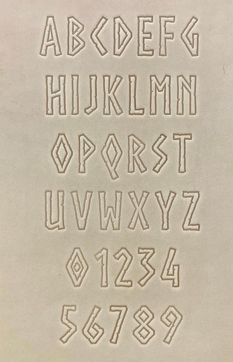 1" Tall DELRIN Alphabet/Letter Embossing Plate Set -30B