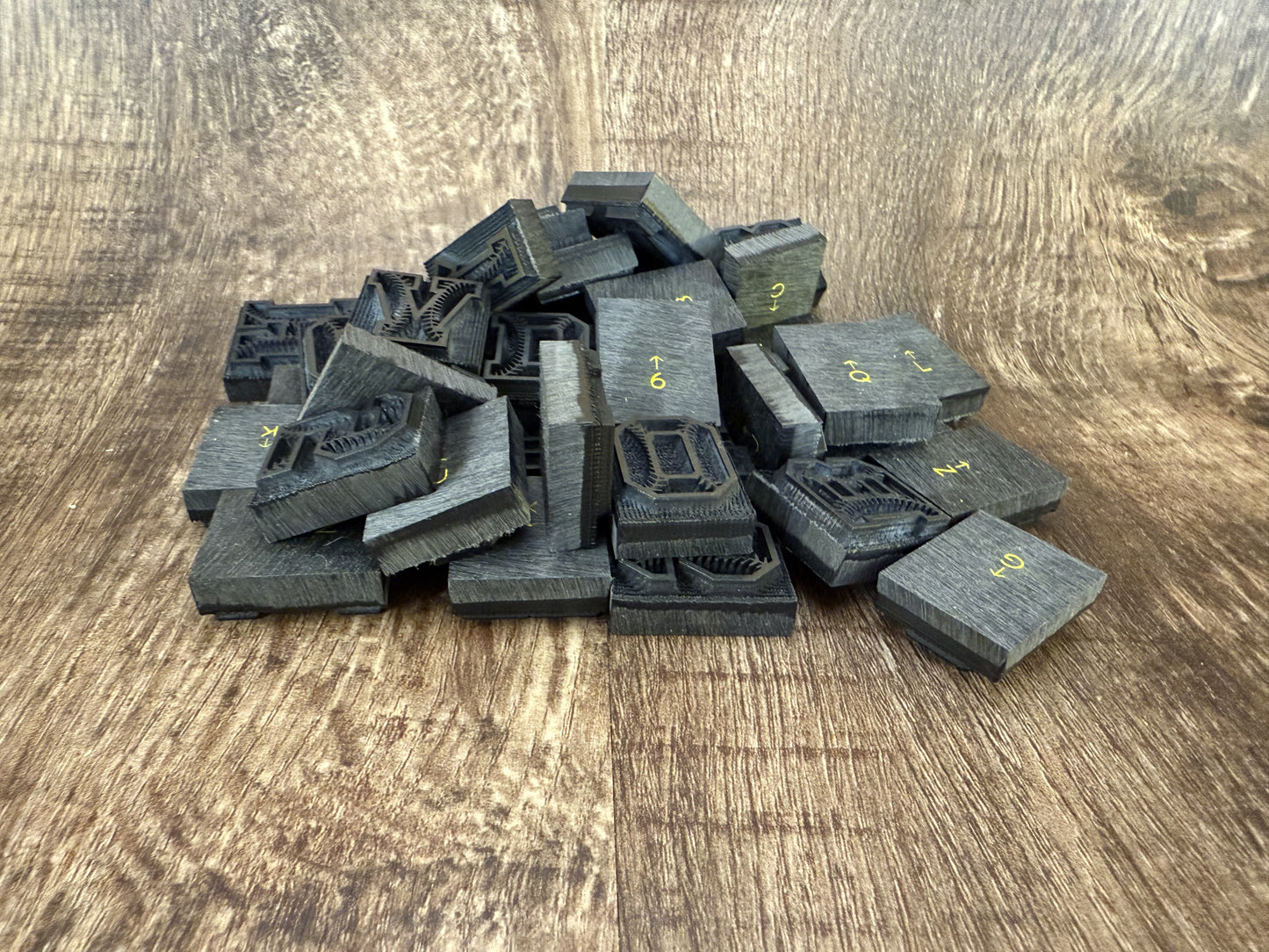 1" Tall DELRIN Alphabet/Letter Embossing Plate Set -36B