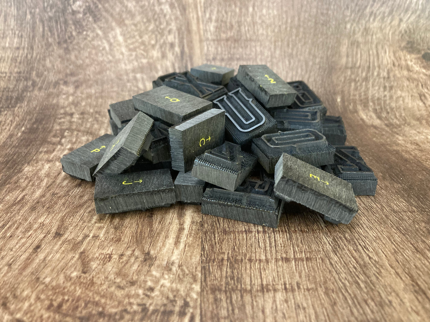 1" Tall DELRIN Alphabet/Letter Embossing Plate Set -31B