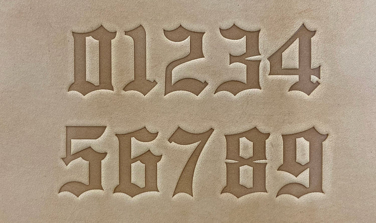 1" Tall DELRIN Alphabet/Letter Embossing Plate Set -22A