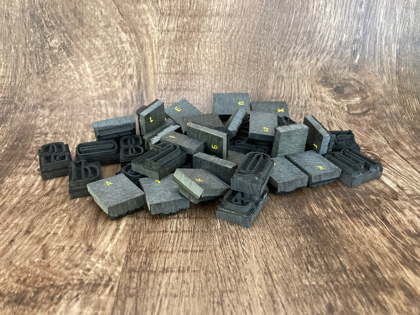 1" Tall DELRIN Alphabet/Letter Embossing Plate Set -27B