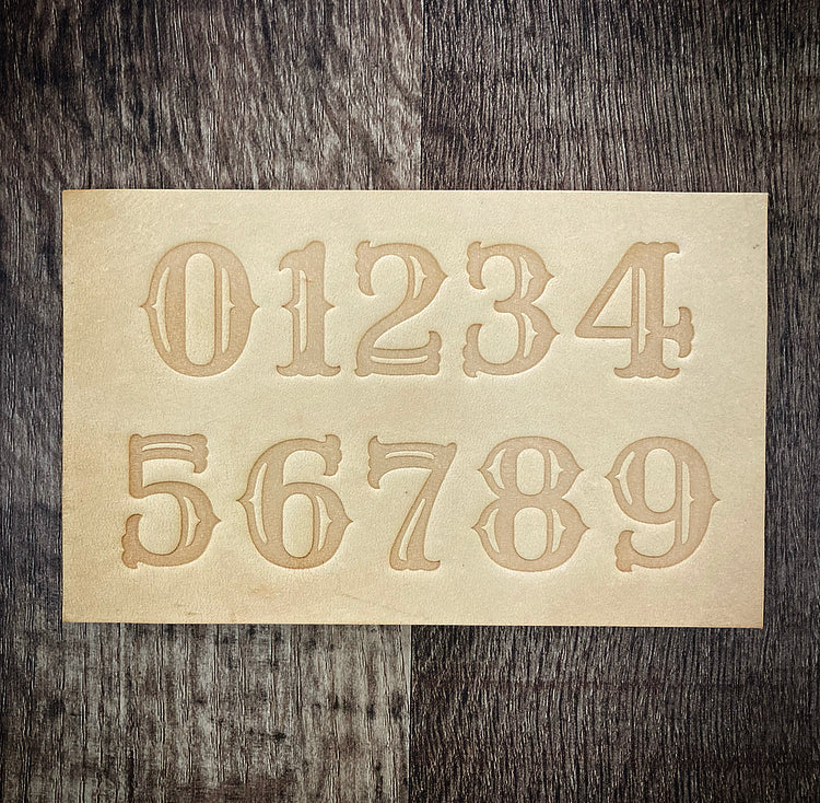 1" Tall DELRIN Alphabet/Letter Embossing Plate Set - 7A