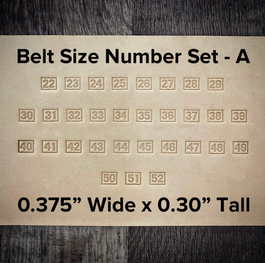 BELT SIZING NUMBER SET - (A)