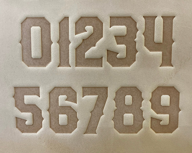 1" Tall DELRIN Alphabet/Letter Embossing Plate Set -17A