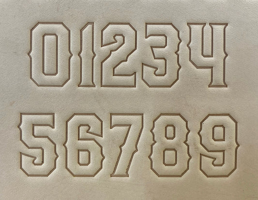 1" Tall DELRIN Alphabet/Letter Embossing Plate Set -17B
