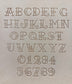 1" Tall DELRIN Alphabet/Letter Embossing Plate Set -48(A)