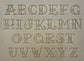 1" Tall DELRIN Alphabet/Letter Embossing Plate Set -48(A)