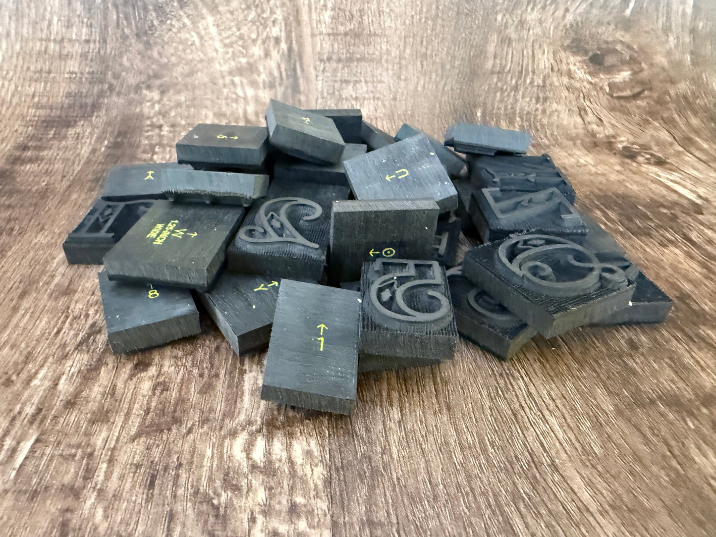 1" Tall DELRIN Alphabet/Letter Embossing Plate Set -48(A)
