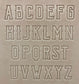 1" Tall DELRIN Alphabet/Letter Embossing Plate Set -31B