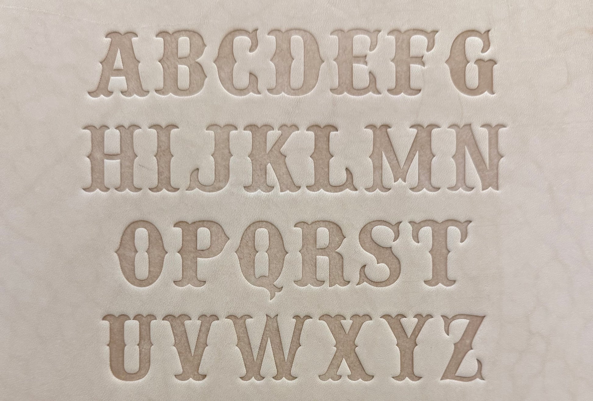 Western style delrin embossing stamps for leatherworking.