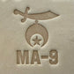 Shrine Emblem Crescent and Star embossing stamp for leather working.