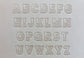 1" Tall DELRIN Alphabet/Letter Embossing Plate Set -37(B)