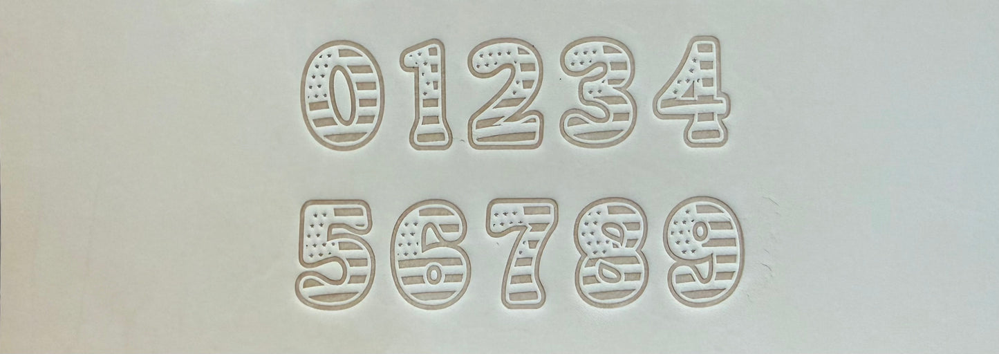 1" Tall DELRIN Alphabet/Letter Embossing Plate Set -37(B)