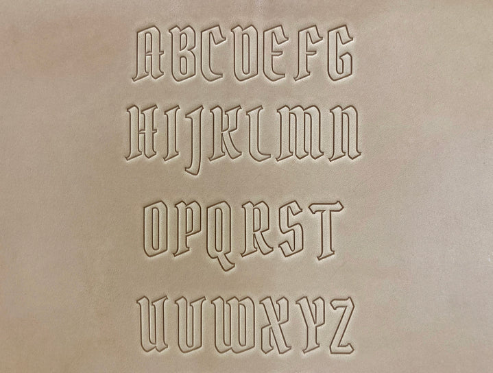 1" Tall DELRIN Alphabet/Letter Embossing Plate Set -21B
