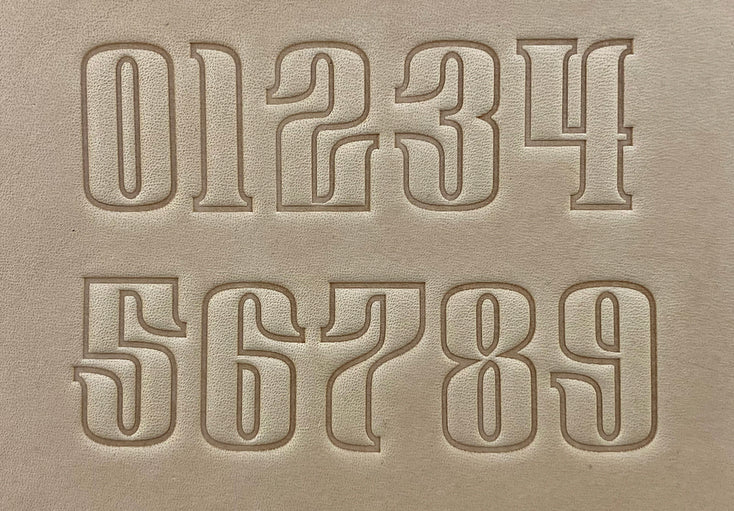 1" Tall DELRIN Alphabet/Letter Embossing Plate Set -27B