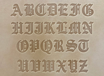 1" Tall DELRIN Alphabet/Letter Embossing Plate Set -22A