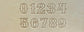 Leathercrafting embossing stamp in western style font.