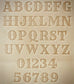 1" Tall DELRIN Alphabet/Letter Embossing Plate Set - 7A