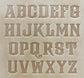 1" Tall DELRIN Alphabet/Letter Embossing Plate Set -10A