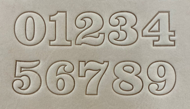 1" Tall DELRIN Alphabet/Letter Embossing Plate Set - 5B