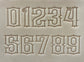 1" Tall DELRIN Alphabet/Letter Embossing Plate Set -10B