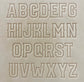 1" Tall DELRIN Alphabet/Letter Embossing Plate Set -17B