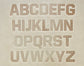 1" Tall DELRIN Alphabet/Letter Embossing Plate Set - 4A