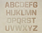 1" Tall DELRIN Alphabet/Letter Embossing Plate Set - 4A