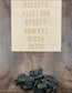1" Tall DELRIN Alphabet/Letter Embossing Plate Set -19A