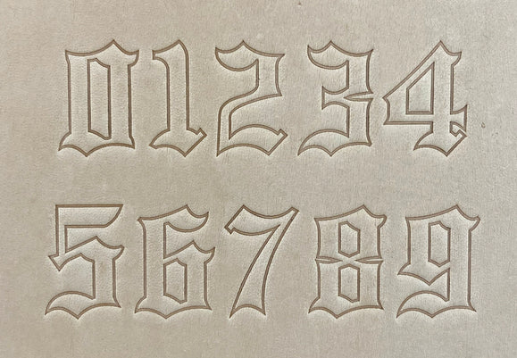 1" Tall DELRIN Alphabet/Letter Embossing Plate Set -22B