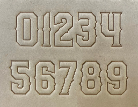1" Tall DELRIN Alphabet/Letter Embossing Plate Set -17B